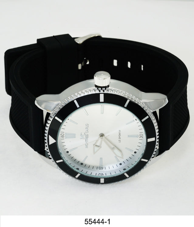 5544-Montres Carlo Silicon Band Watch