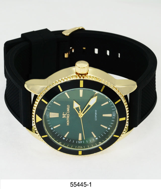 5544-Montres Carlo Silicon Band Watch