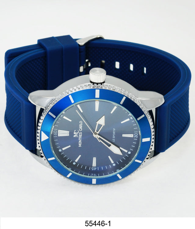 5544-Montres Carlo Silicon Band Watch