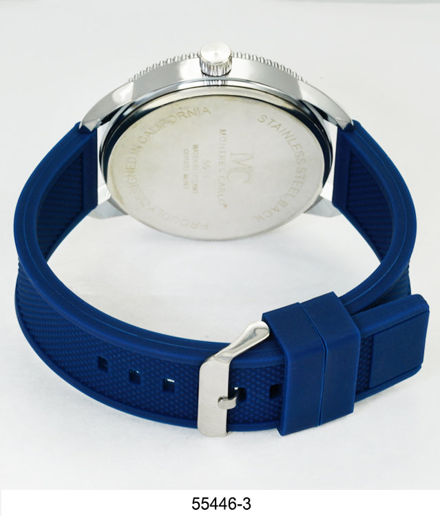 5544-Montres Carlo Silicon Band Watch