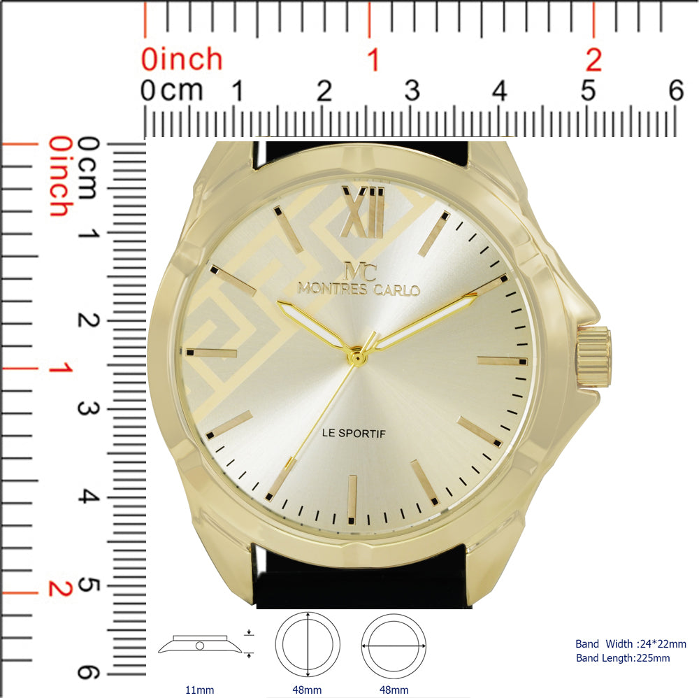 5547-Montres Carlo Silicon Band Watch