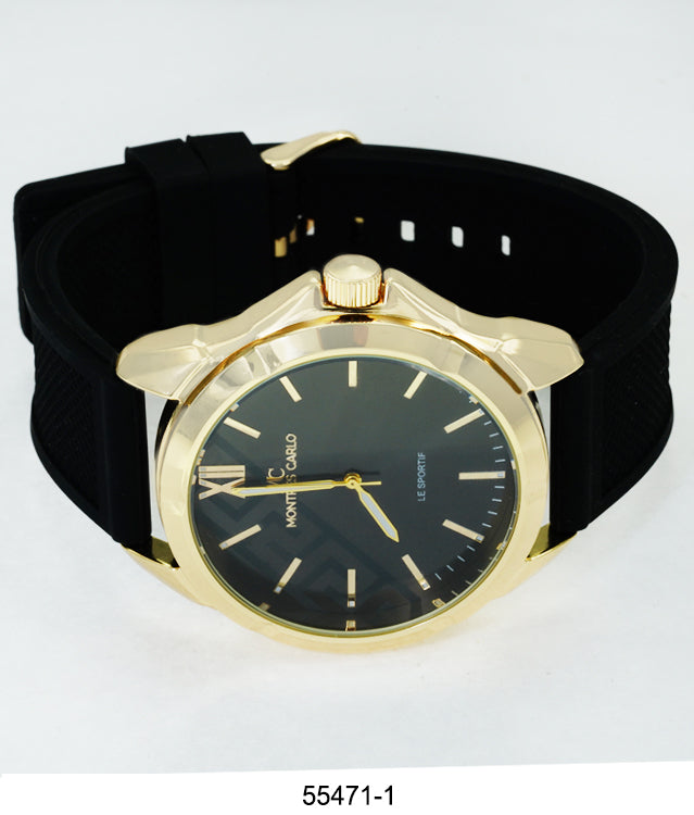 5547-Montres Carlo Silicon Band Watch