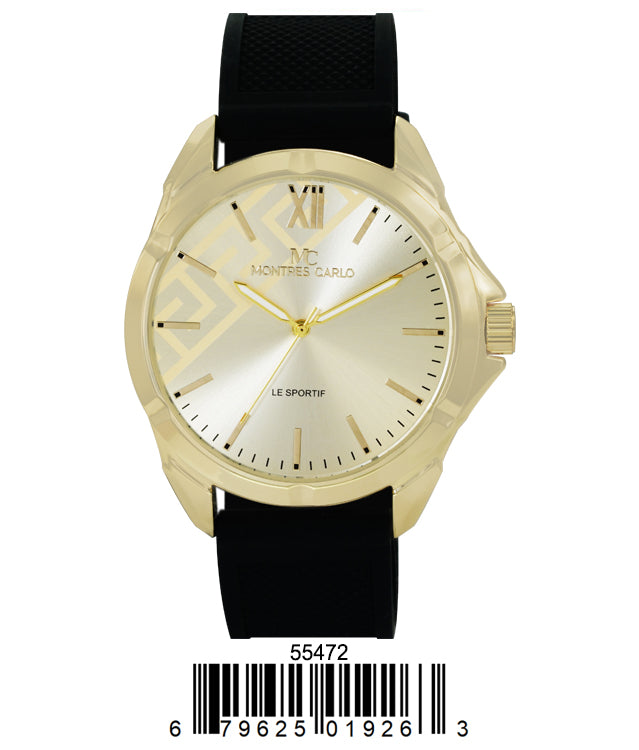 5547-Montres Carlo Silicon Band Watch