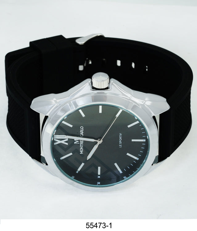 5547-Montres Carlo Silicon Band Watch