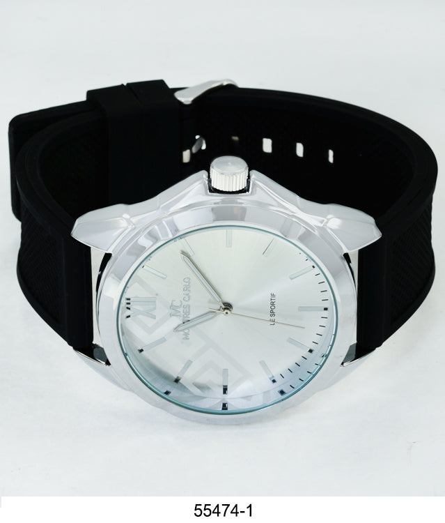 5547-Montres Carlo Silicon Band Watch