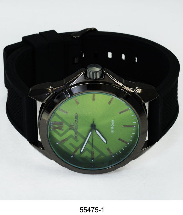 5547-Montres Carlo Silicon Band Watch