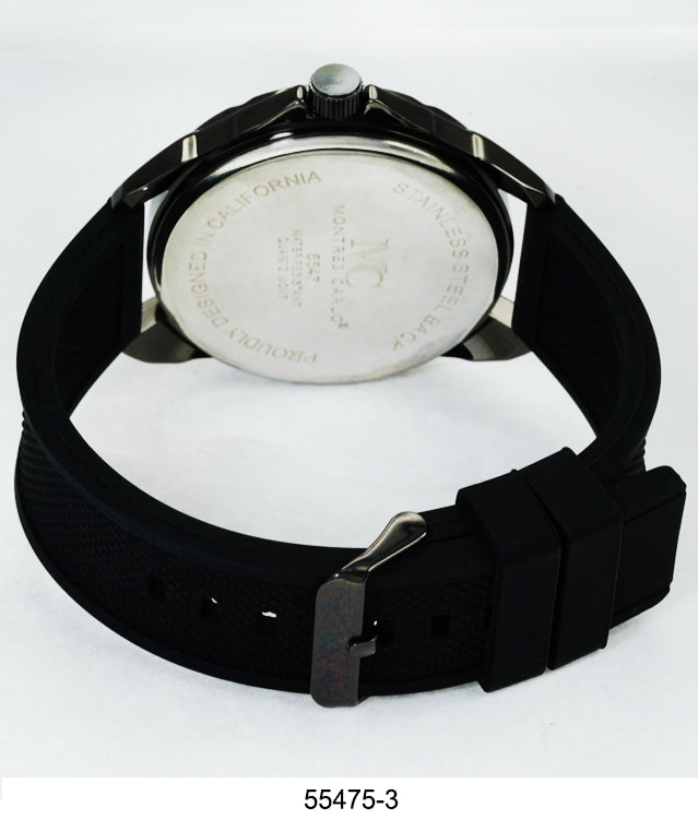 5547-Montres Carlo Silicon Band Watch