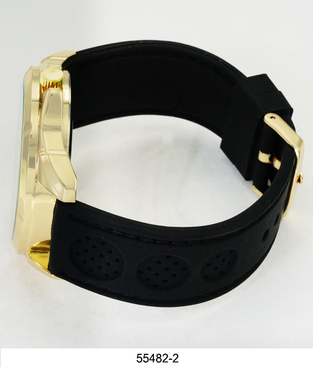 5548-Montres Carlo Silicon Band Watch