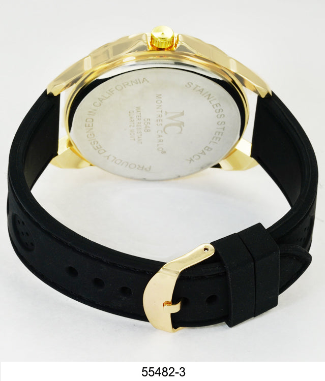 5548-Montres Carlo Silicon Band Watch