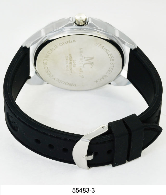 5548-Montres Carlo Silicon Band Watch