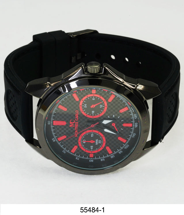 5548-Montres Carlo Silicon Band Watch