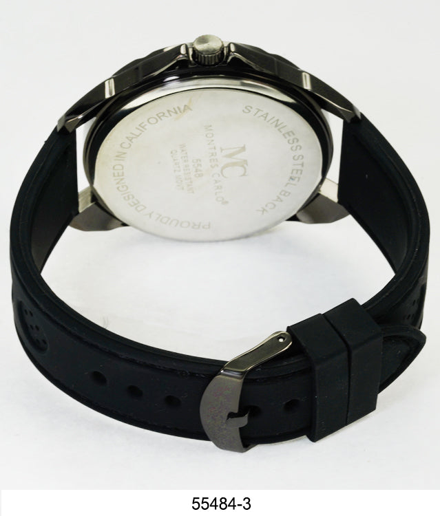 5548-Montres Carlo Silicon Band Watch