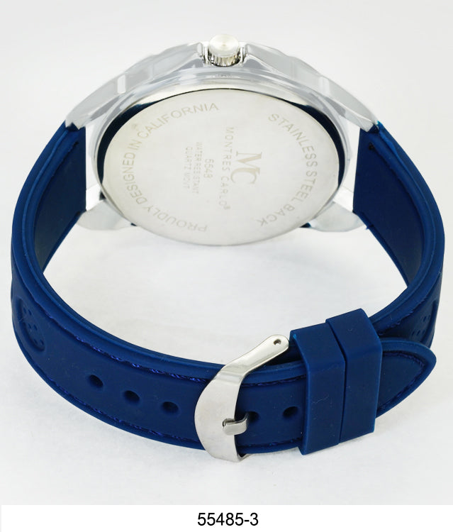 5548-Montres Carlo Silicon Band Watch