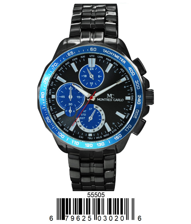 5550-Montres Carlo Metal Band Watch