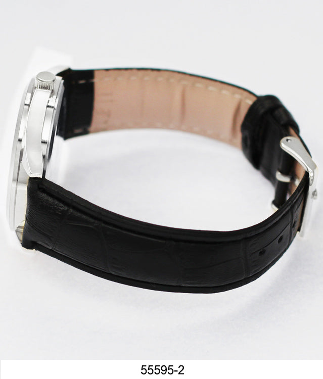 5559 - Montres Carlo Vegan Leather Band Watch