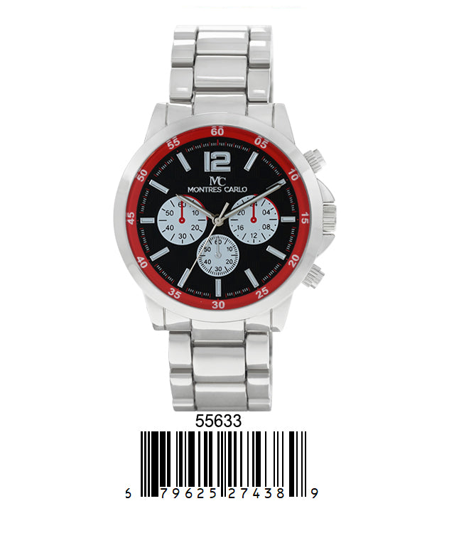 5563-Montres Carlo Metal Band Watch