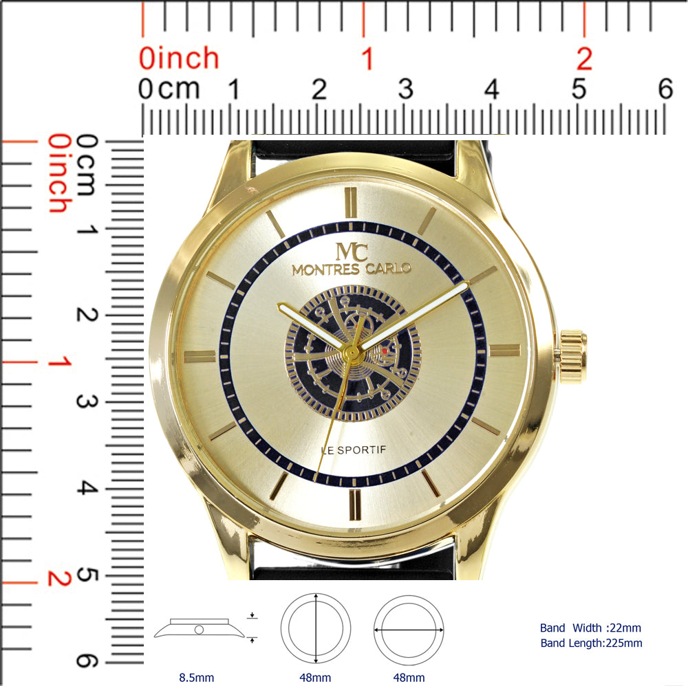 5590-Montres Carlo Silicon Band Watch