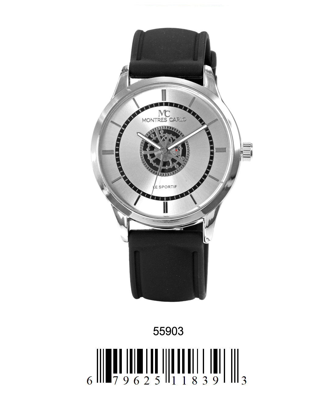 5590-Montres Carlo Silicon Band Watch