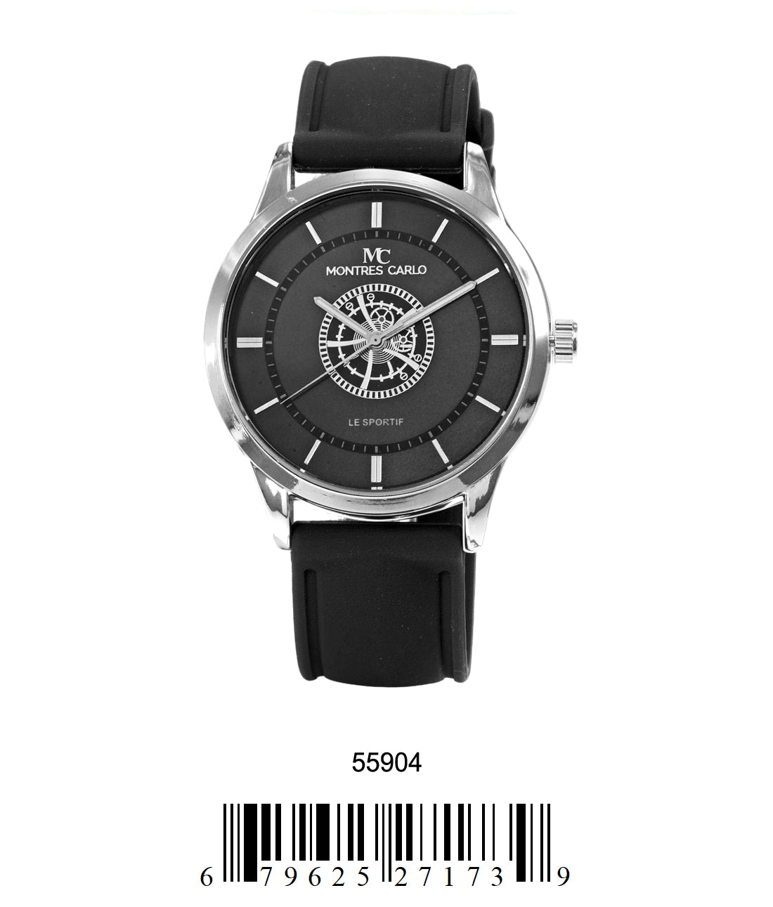 5590-Montres Carlo Silicon Band Watch