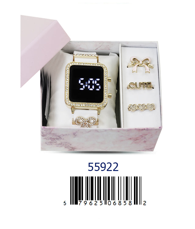 5592-B Gift Boxed LED Watch