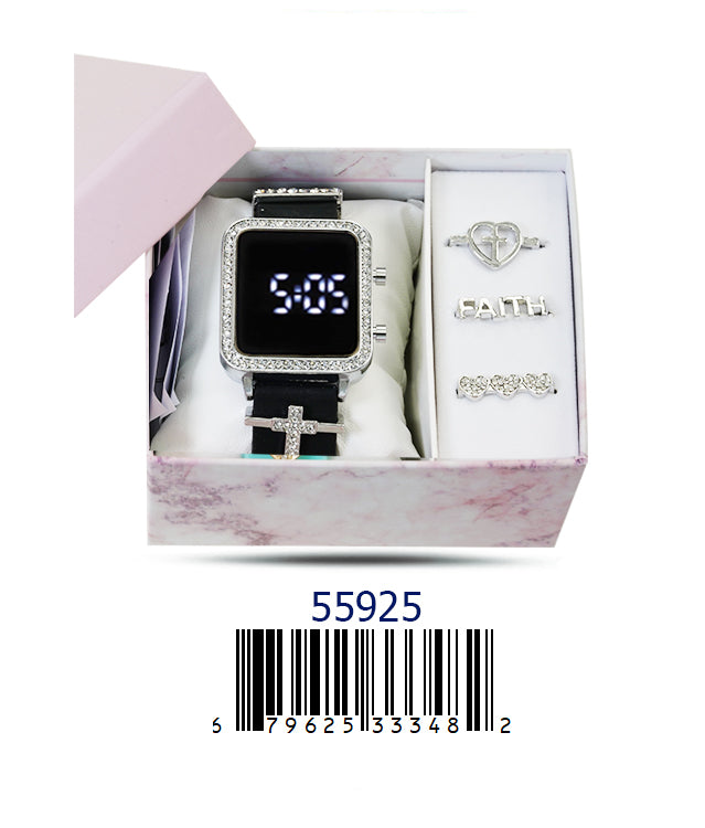 5592-B Gift Boxed LED Watch