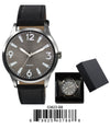 5382-B8-Gift Boxed Faux Leather Strap Watch