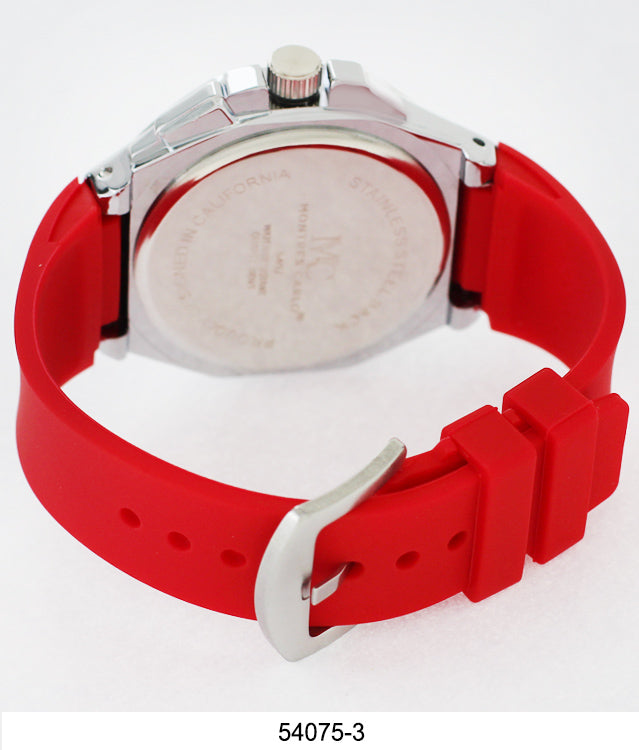 5407 Montres Carlo Silicone Band Watch AkzanWholesale